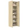 vidaXL Storage Cabinet Sonoma Oak 27.6"x16.7"x88.6" Engineered Wood