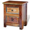vidaXL Bedside Cabinet Multicolor Reclaimed solid wood Bedside Cabinet