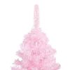 vidaXL Artificial Pre-lit Christmas Tree with Ball Set Pink 94.5" PVC