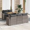 vidaXL Garden Sofa Set Grey, Dark grey