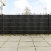 vidaXL Balcony Screens 5 pcs Black 100.4x7.5" Poly Rattan