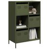 vidaXL Highboard Olive Green Cold-rolled Steel Highboard Rectangular