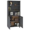 vidaXL Highboard HAMAR Solid Wood Pine Dark Gray
