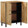 vidaXL Side Cabinet Natural wood Solid mango wood, iron Medium Cabinet