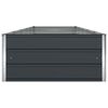 vidaXL Planter Anthracite 195 x 100 x 45 cm Galvanised Steel