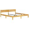 vidaXL Bed Frame Natural Mango Wood Solid Mango Wood 79 in Durable