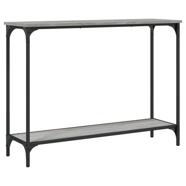 vidaXL Console Table Grey Sonoma 39.8x12.0x29.5" Engineered Wood