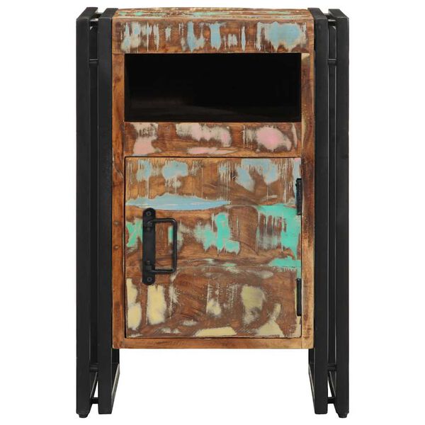 vidaXL Bedside Cabinet 40x40x59 cm Solid Wood Reclaimed