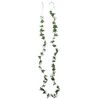 vidaXL Christmas Flower Garland Spring White Artificial Silk 98.4 in
