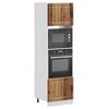 vidaXL Oven Cabinet Set of 2 Old Wood Engineered Wood Compact
