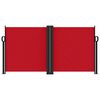 vidaXL Retractable Side Awning Red 100% Polyester with PU coating
