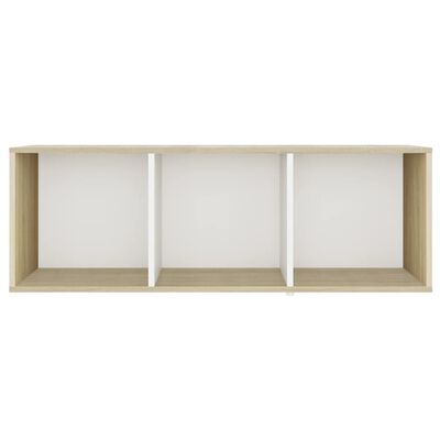 vidaXL TV Cabinets 2 pcs White & Sonoma Oak 42.1"x13.8"x14.6" Engineered Wood