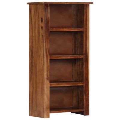 vidaXL Bookshelf 19.6"x11.8"x39.3" Solid Sheesham Wood