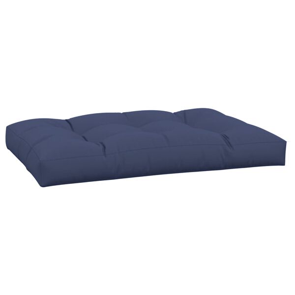 vidaXL Pallet Cushion Navy Blue 100% Polyester 47.2 x 31.5 x 4.7 in