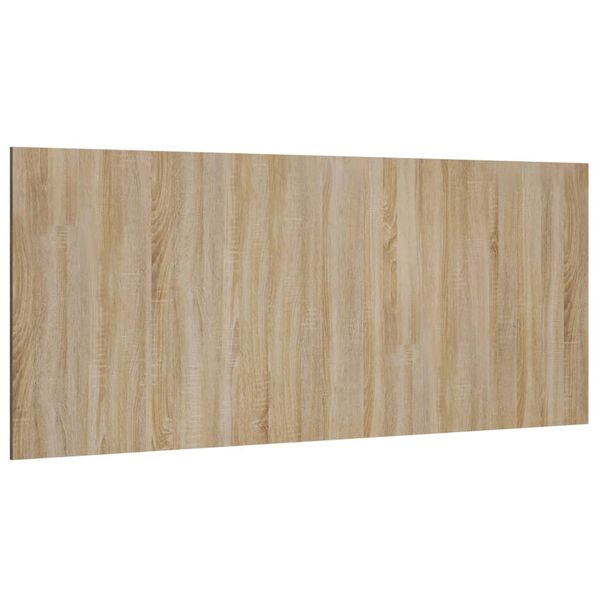 vidaXL Bed Headboard Sonoma oak Engineered wood 78.7 x 0.6 x 31.5 in