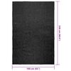 vidaXL Rug Anthracite Polypropylene 63 x 90 in UV-resistant materials
