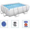 Bestway Swimming Pool White PVC and 3-ply polyester Large