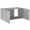 vidaXL Wall Mounted Cabinet Grey Sonoma Engineered wood Standard Modern