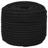 vidaXL Work Rope Black 0.47 " 82.0 ' Polyester