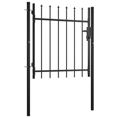 vidaXL Door Fence Gate with Spear Top 39.4"x29.5"
