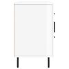 vidaXL Sideboard High gloss white Engineered wood and metal