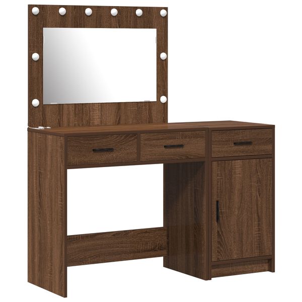 vidaXL Dressing Table 2 pcs Brown 40 x 41 x 75 cm Engineered wood