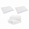 vidaXL Duvet Set with Pillow 3 pcs White Down Feather