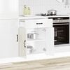 vidaXL Kitchen Base Cabinet High gloss white Engineered wood Standard