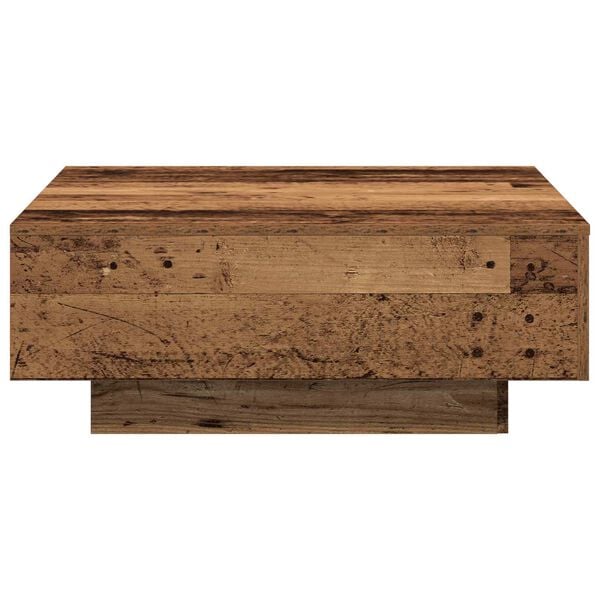 vidaXL Coffee Table Old Wood 31.50 x 31.50 x 12.20 in