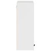 vidaXL Bathroom Cabinet High Gloss White 11.81 x 12.40 x 24.02 in