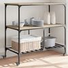 vidaXL Kitchen Trolley Sonoma Oak 39.4"x19.7"x37.4" Engineered Wood