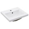 vidaXL Washbasin Frame With Basin White Ceramic basin