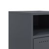 vidaXL Bedside Cabinet Set of 2 Anthracite Cold-rolled steel