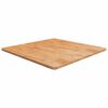 vidaXL Table Top Light Brown Solid oak wood 35.4 x 35.4 in Durable