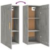 vidaXL Wall Cabinet Concrete grey Engineered wood 13.8x13.4x35.4 in
