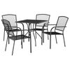 vidaXL Garden Dining Set Anthracite Steel (e-coated and powder-coated)