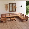 vidaXL Garden Lounge Set Honey brown Solid pinewood Large Modular