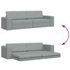 vidaXL Sofa Bed Light Grey 96.46 x 30.71 x 30.31 in Velvet