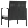 vidaXL Garden Lounge Set Black