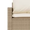 vidaXL Garden Sofa Set Beige PE rattan Large Modular Garden Sofa Set