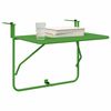 vidaXL Hanging Balcony Table Green 60 x 39 x 65 cm Steel