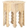 vidaXL Side Table Whitewashed wood Solid mango wood Medium