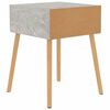 vidaXL Bedside Cabinet Set of 2 Concrete grey Engineered wood Small
