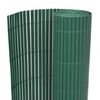 vidaXL Double-Sided Patio Fence 43.3x196.9" Green