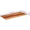 vidaXL Table Top Natural Variations Solid Acacia Wood Medium Durable