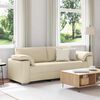 vidaXL Sofa Cream 86.22 x 30.31 x 32.28 in Fabric