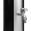 vidaXL Solar Shower Black and Silver PVC, Aluminum, Brass