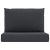 vidaXL Pallet Cushion Black Oxford fabric (100% polyester) One Size