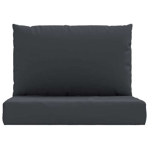 vidaXL Pallet Cushion Black Oxford fabric (100% polyester) One Size