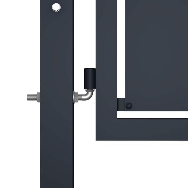 vidaXL Garden Gate Steel 137.8x29.5" Anthracite